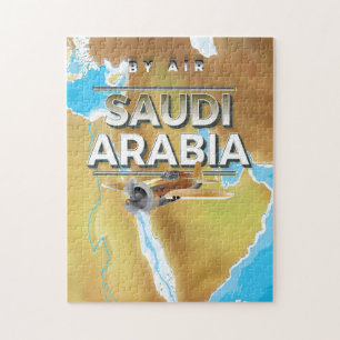Vintages Reiseplakat Saudi-Arabien