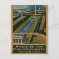 Vintages Reiseplakat Washington DC