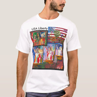 Vintages Reiseplakate Freiheitsstatue NYC Shirt