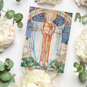 Vintages religiöses Ostern Feiertagskarte