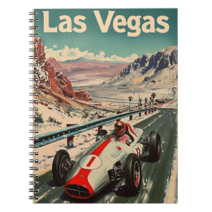 Vintages Rennwagen in Las Vegas Notizblock