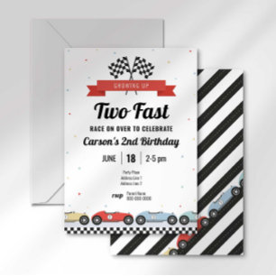 Vintages Rennwagen - zwei schnelle Einladung zum G