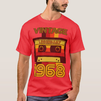 Vintages Retro 1968 Legendary Cassette Tape T-Shirt
