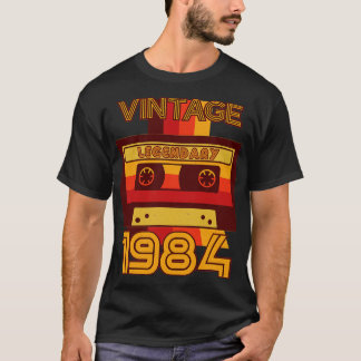 Vintages Retro 1984 Legendary Cassette Tape T-Shirt