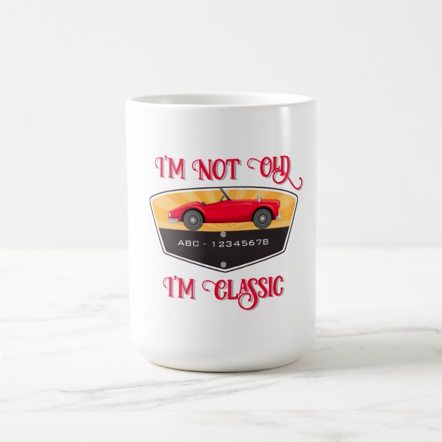 Vintages Retro-Auto Lover Kaffeetasse (Mittel)