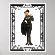Vintages Retro-Black-Cutout-Kleid der 40er Jahre