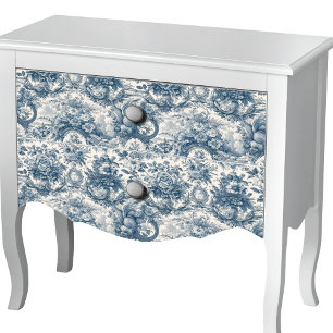 Vintages Retro-Blautöschchen Seidenpapier