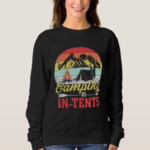 Vintages Retro-Camping ist in-Zent-Zelt-Camping Sweatshirt
