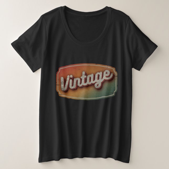 VINTAGES RETRO CLASSIC GIFT GROßE GRÖßE T-Shirt (Design vorne)