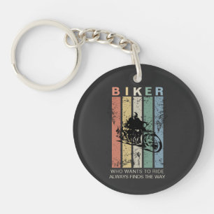 Vintages Retro-Distrestiertes Fahrrad individuell Schlüsselanhänger
