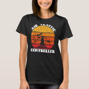 Vintages Retro-Flugradar des Fluglotsen T-Shirt