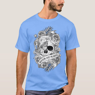 Vintages Retro-Funny-Garden, wenn ich Wasser mein T-Shirt