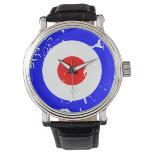 Vintages Retro gealtertes Mod-Ziel Armbanduhr