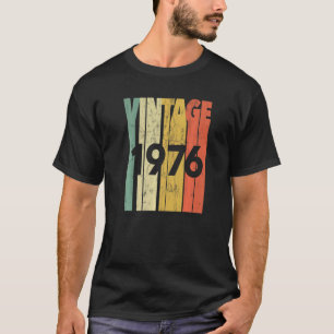 Vintages Retro Geboren 1976 Klassischer Geburtstag T-Shirt