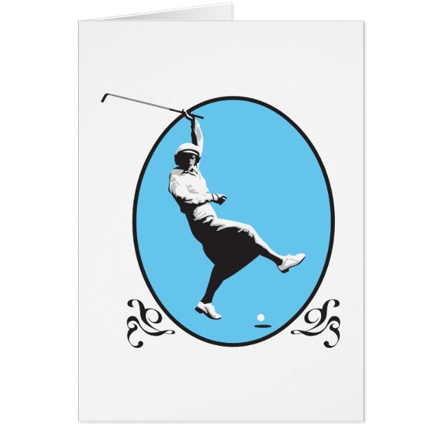 Vintages Retro-Golfer-Design (Vorne)
