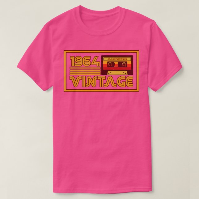 Vintages Retro-Kassettenband 1964 T-Shirt (Design vorne)