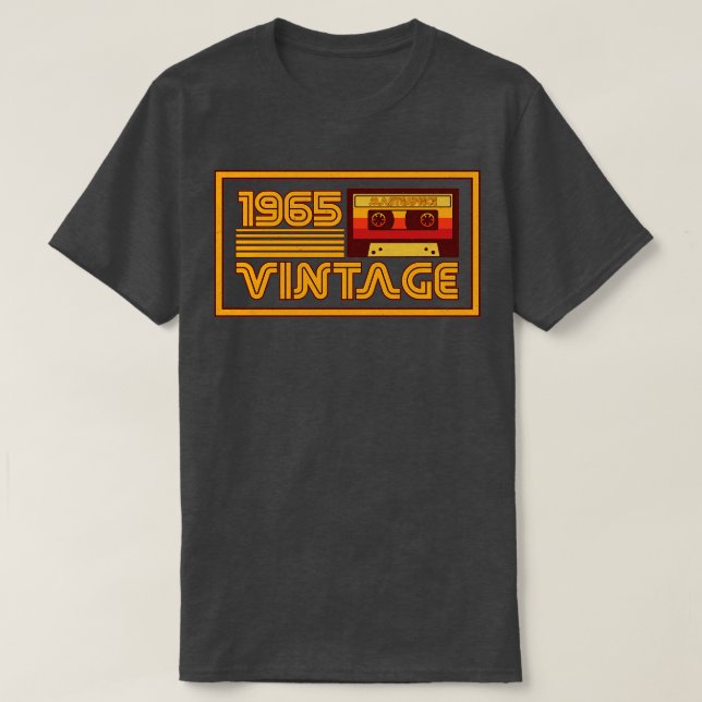 Vintages Retro-Kassettenband 1965 T-Shirt (Design vorne)
