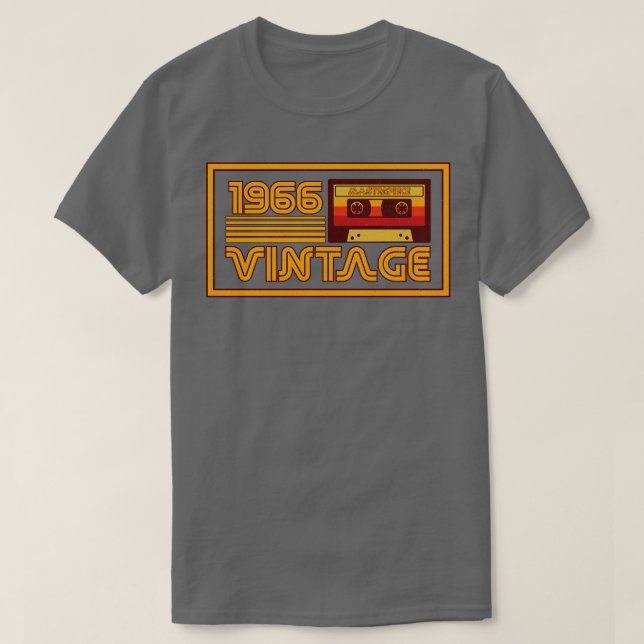 Vintages Retro-Kassettenband 1966 T-Shirt (Design vorne)