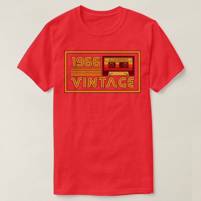 Vintages Retro-Kassettenband 1966 T-Shirt (Design vorne)