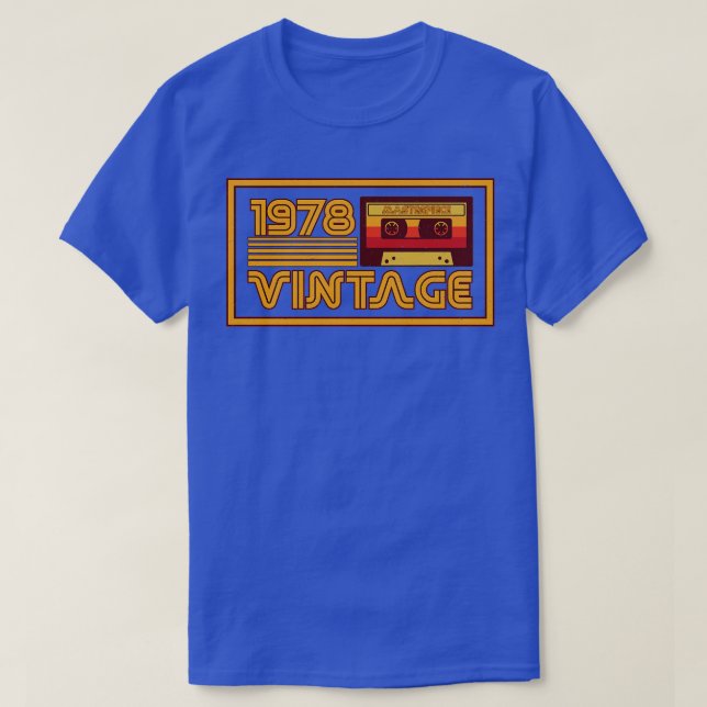 Vintages Retro-Kassettenband 1978 T-Shirt (Design vorne)