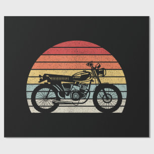 Vintages Retro-Motorrad Geschenkpapier