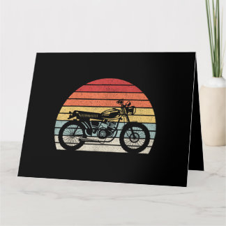 Vintages Retro-Motorrad Karte