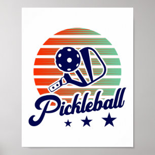 Vintages Retro-Pickleball Poster