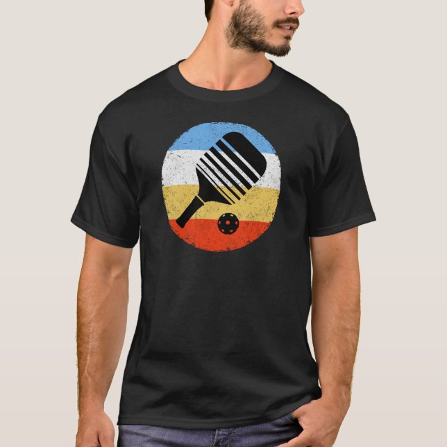 Vintages Retro Pickleball T-Shirt (Vorderseite)