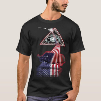 Vintages Retro-Prisma US-Flaggenjak T-Shirt