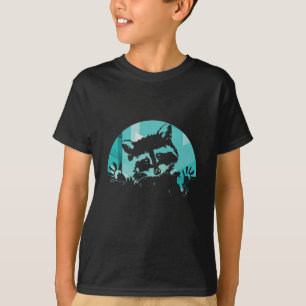 Vintages Retro-Raccoon T-Shirt