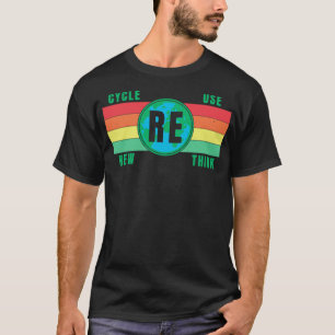 Vintages Retro Recycle Wiederverwendung neu überde T-Shirt