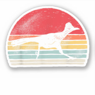 Vintages Retro Roadrunner Tiergeschenk Aufkleber