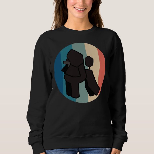 Vintages Retro-Rüde Sweatshirt (Vorderseite)