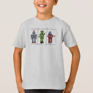 Vintages Retro Spielzeug-Roboter-Shirt T-Shirt