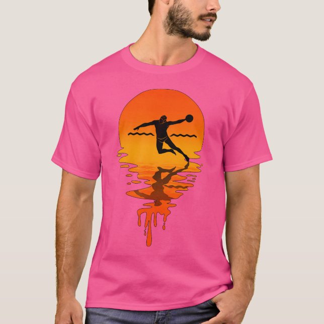 Vintages Retro-Style Wasserpolo T-Shirt (Vorderseite)