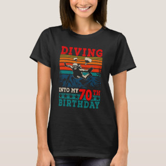Vintages Retro-Tauchen in meine 70. Geburtstagskyd T-Shirt