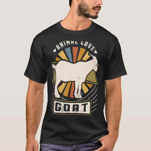 Vintages Retro-Tier T-Shirt (Vorderseite)