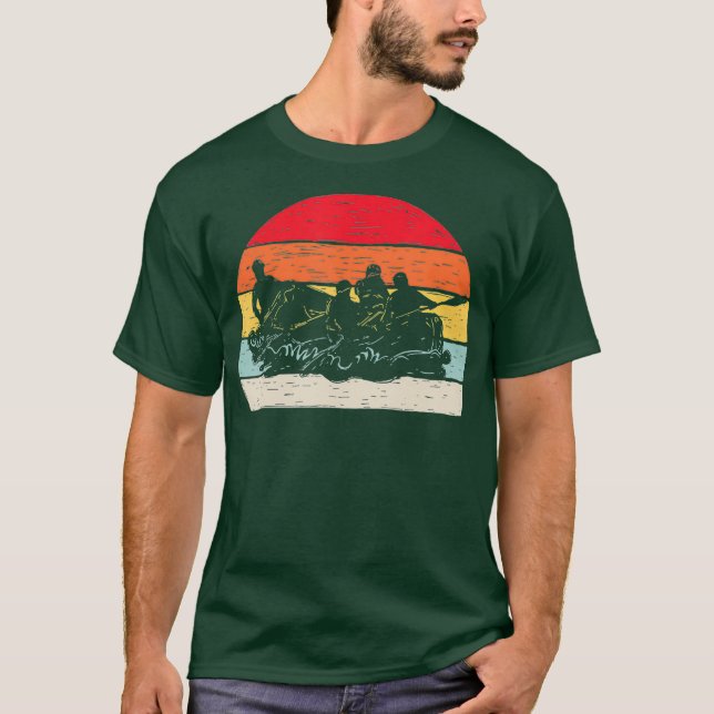 Vintages Retro Weißes Wasser T-Shirt (Vorderseite)