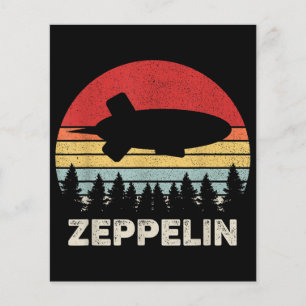 Vintages Retro Zeppelin Shirt Dirigiable Luftschif