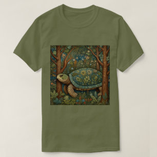 Vintages Retroschildkrötenwald T-Shirt