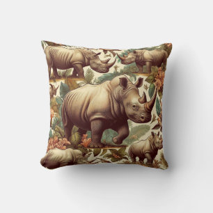 Vintages Rhino Nahtlos Kissen