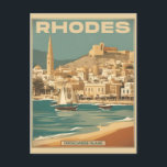 Vintages Rhodos Griechenland - Rhodos Island Griec Postkarte<br><div class="desc">"Rhodos Old Town" "Rhodos Island" "Knights of St John" "Acropolis of Rhodos" "Greece cities" "Rhodes Festivals" "Rodini Park" "Dodekanese Islands" "South Aegean" "Rhodes Knights Island"</div>