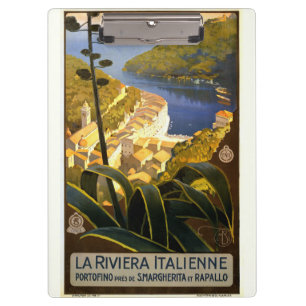 Vintages Riviera Poster - Italien Klemmbrett