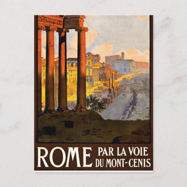 Vintages Rom - Italien Architekturreisen Postkarte (Vorderseite)