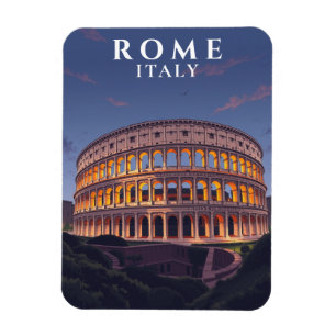 Vintages Rom Kolosseum Art Souvenir Italienisch Magnet