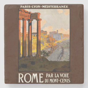 Vintages Rom - Reisen nach Italien Steinuntersetzer
