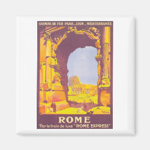 Vintages Rom-Reiseplakat Magnet
