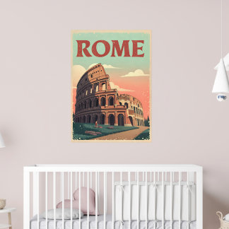 Vintages Rom-Reiseplakat - Retro-Kolosseum Poster