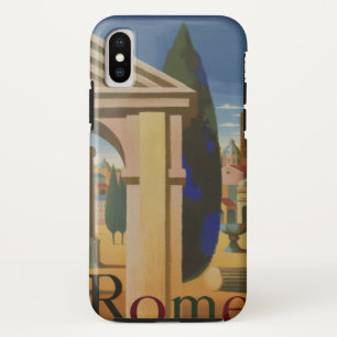 Vintages Rom Reiseplaner Kunst iPhone X Hülle