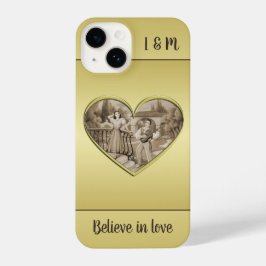 Vintages romanisches Ehepaar, Mann und Frau, Gold iPhone 14 Hülle